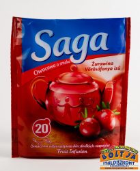 Saga Vörösáfonya ízű Tea 34g