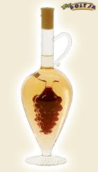 Tokaji Furmint  korsópalackban belsejében vörösboros szőlőfürt 0,5l